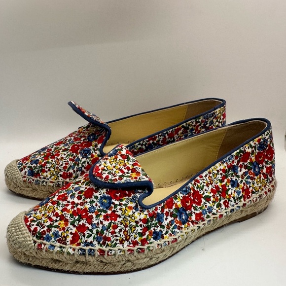 Sarah Flint Elena Floral Print Slip On Espadrille Loafers in EUC! Size 35‎ US 5 - Picture 2 of 13